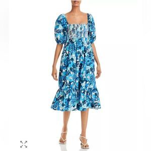 Rhode Eloise Maxi Dress Woodstock Floral Blue Women’s SIZE XS